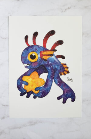 Galaxy Murloc Art Print