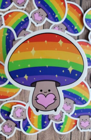 Rainbow Pride Mushroom Boi
