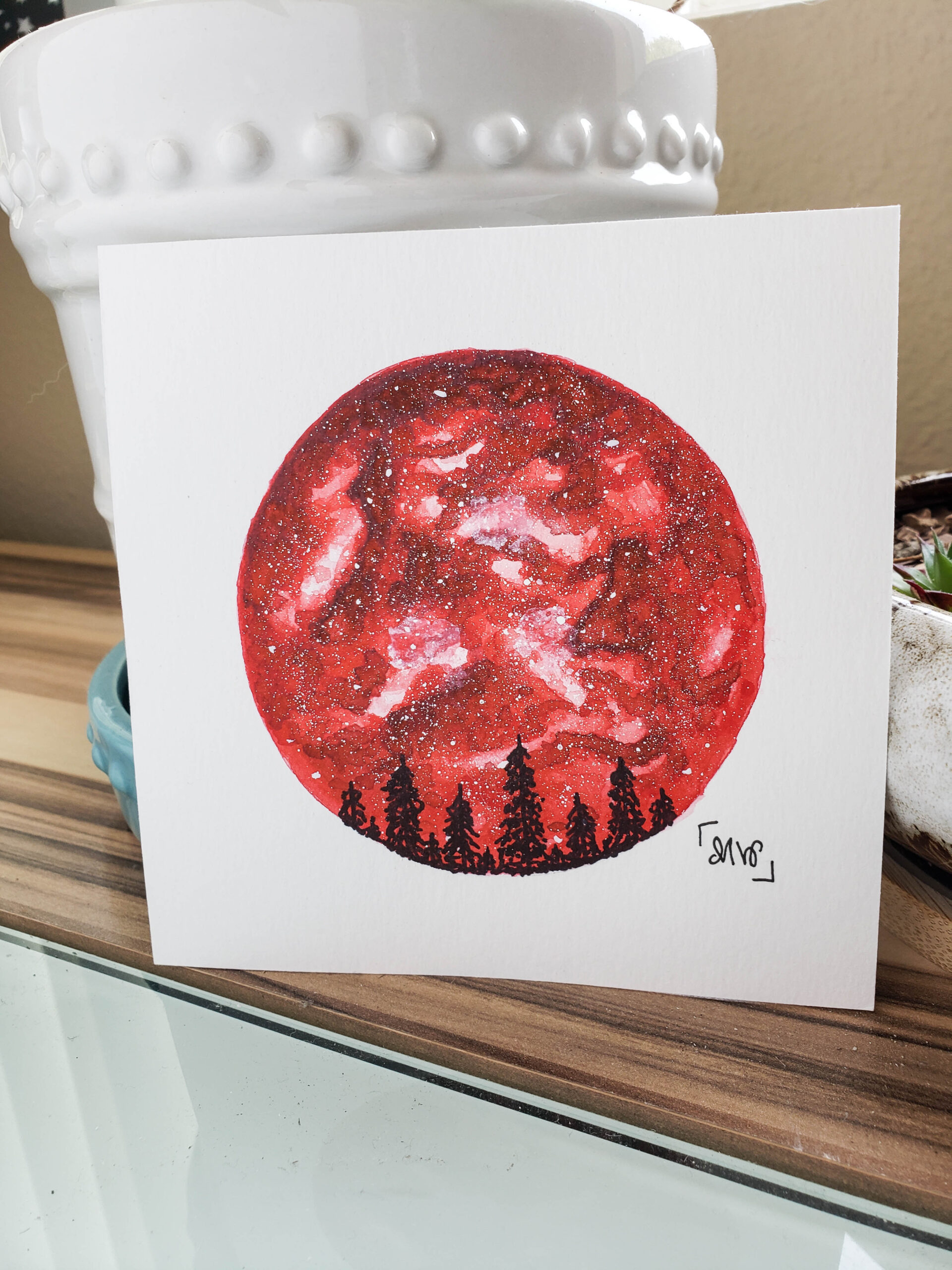 Red Circle Galaxy | Night Sky - Image 2